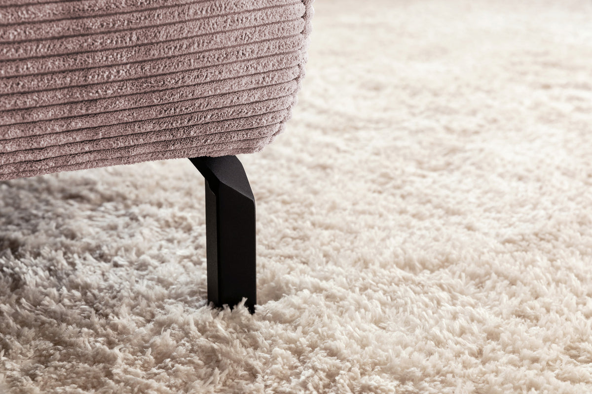 KAWOLA Sofa DELIA Ecksofa Cord rosa