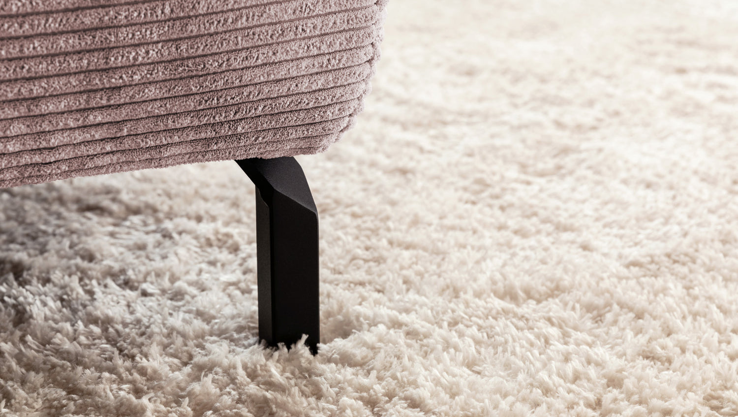 KAWOLA Sofa DELIA Ecksofa Cord rosa