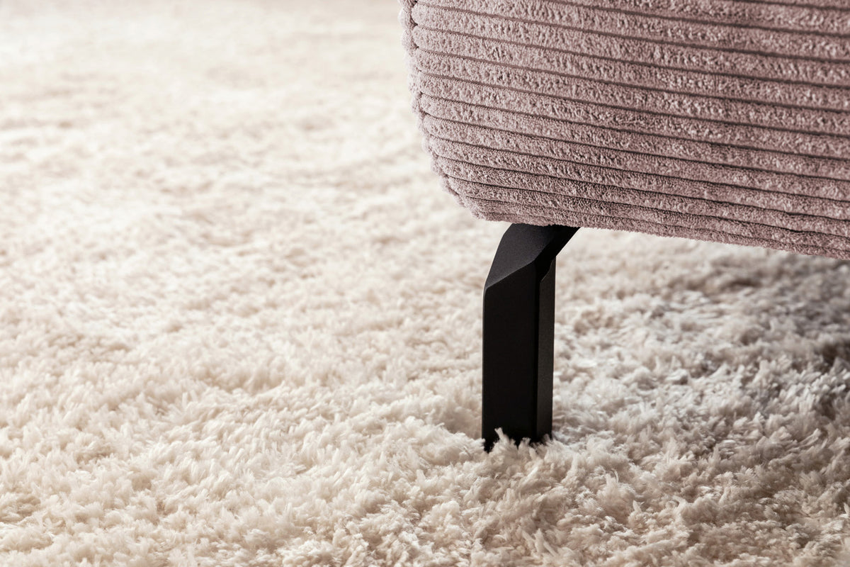 KAWOLA Sofa DELIA Ecksofa Cord rosa