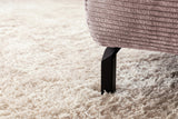 KAWOLA Sofa DELIA Ecksofa Cord rosa