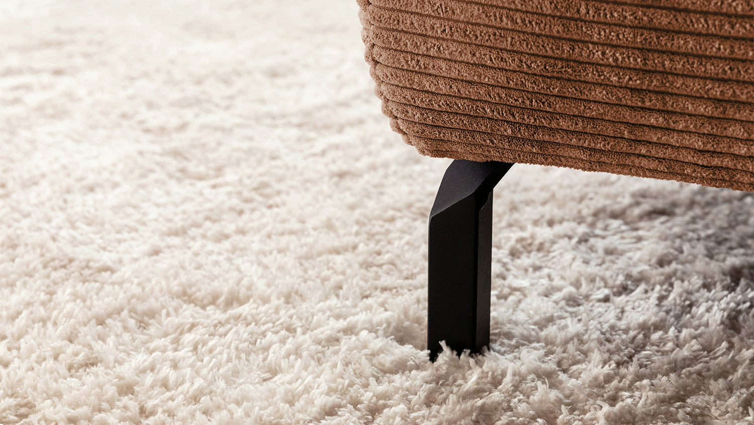 KAWOLA Sofa DELIA Ecksofa Cord rost