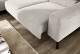 KAWOLA Sofa DELIA Ecksofa Feincord silber