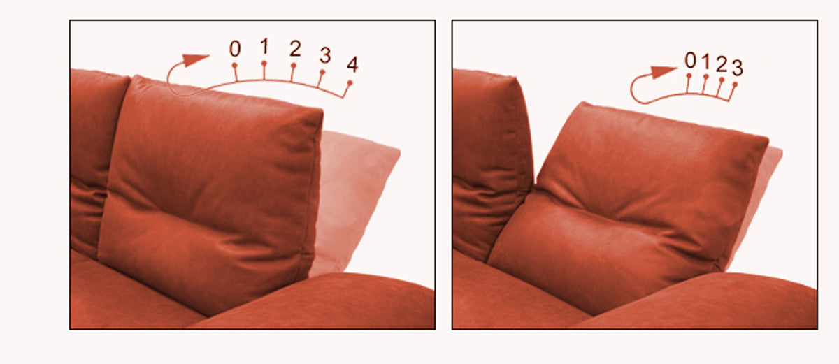 KAWOLA Sofa FENICE Ecksofa Leder burgunderrot