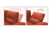 KAWOLA Sofa FENICE Ecksofa Leder burgunderrot