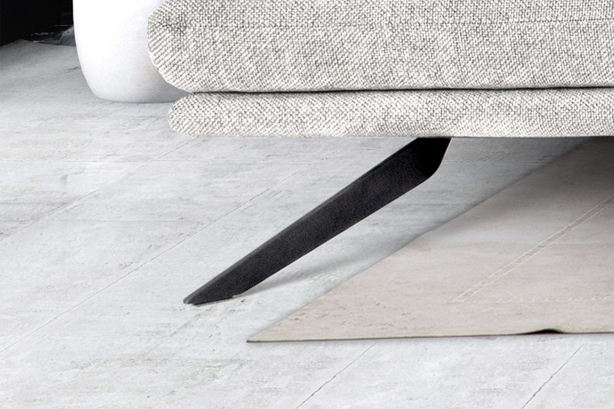 KAWOLA Sofa FENICE Ecksofa Stoff hellgrau