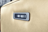 KAWOLA Sofa FINN 3-Sitzer mit Relaxfunktion Leder cremeweiß