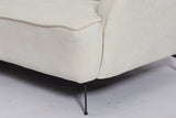 KAWOLA Sofa GARBO Designsofa Stoff cremeweiß