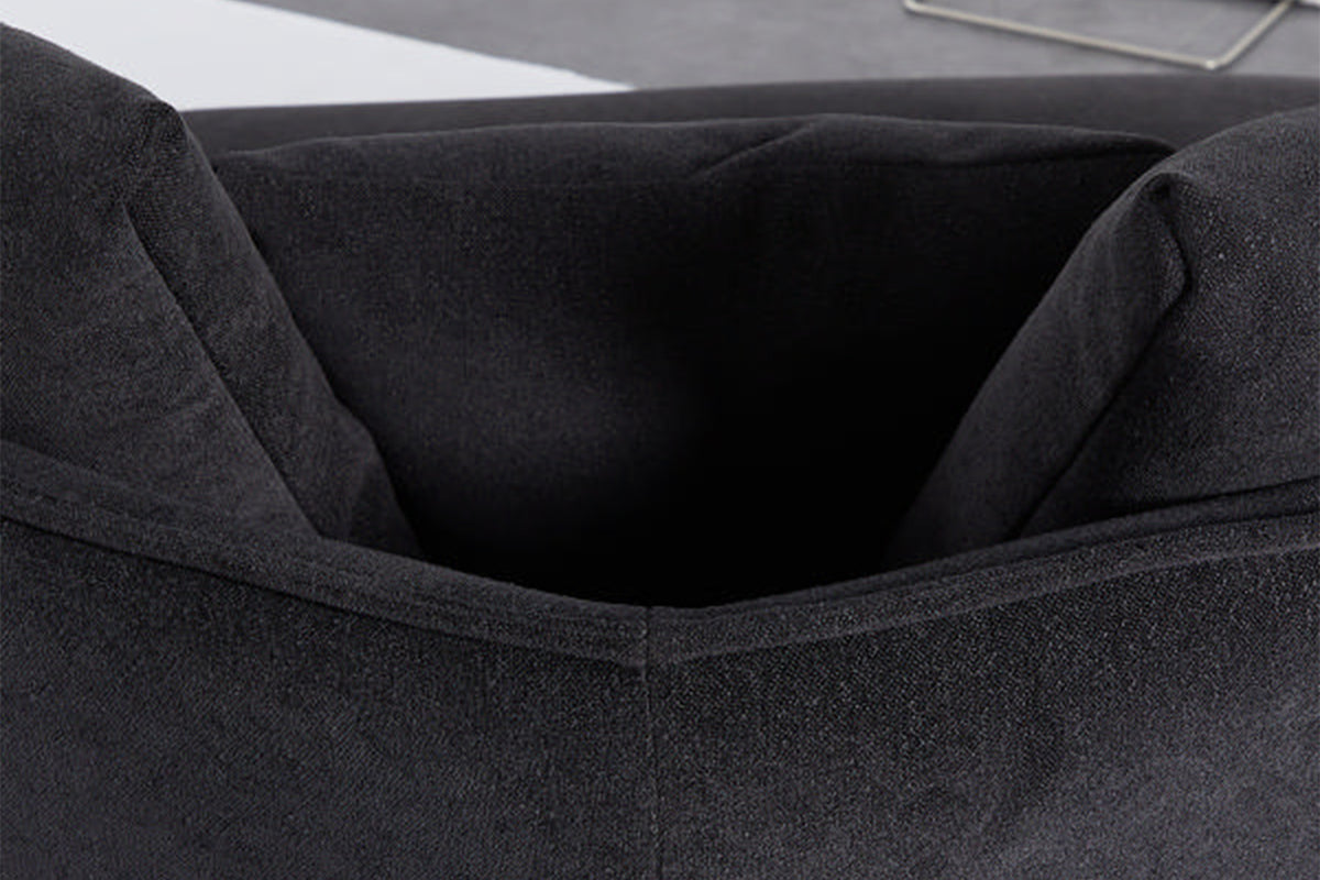 KAWOLA Sofa GARBO Designsofa Stoff schwarz