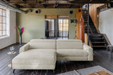 KAWOLA Sofa LAISKA Ecksofa Cord cremeweiß