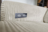 KAWOLA Sofa LAISKA Ecksofa Cord cremeweiß