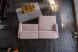 KAWOLA Sofa LAISKA Ecksofa Cord rosa