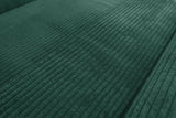KAWOLA Sofa LAISKA Ecksofa Cord smaragd