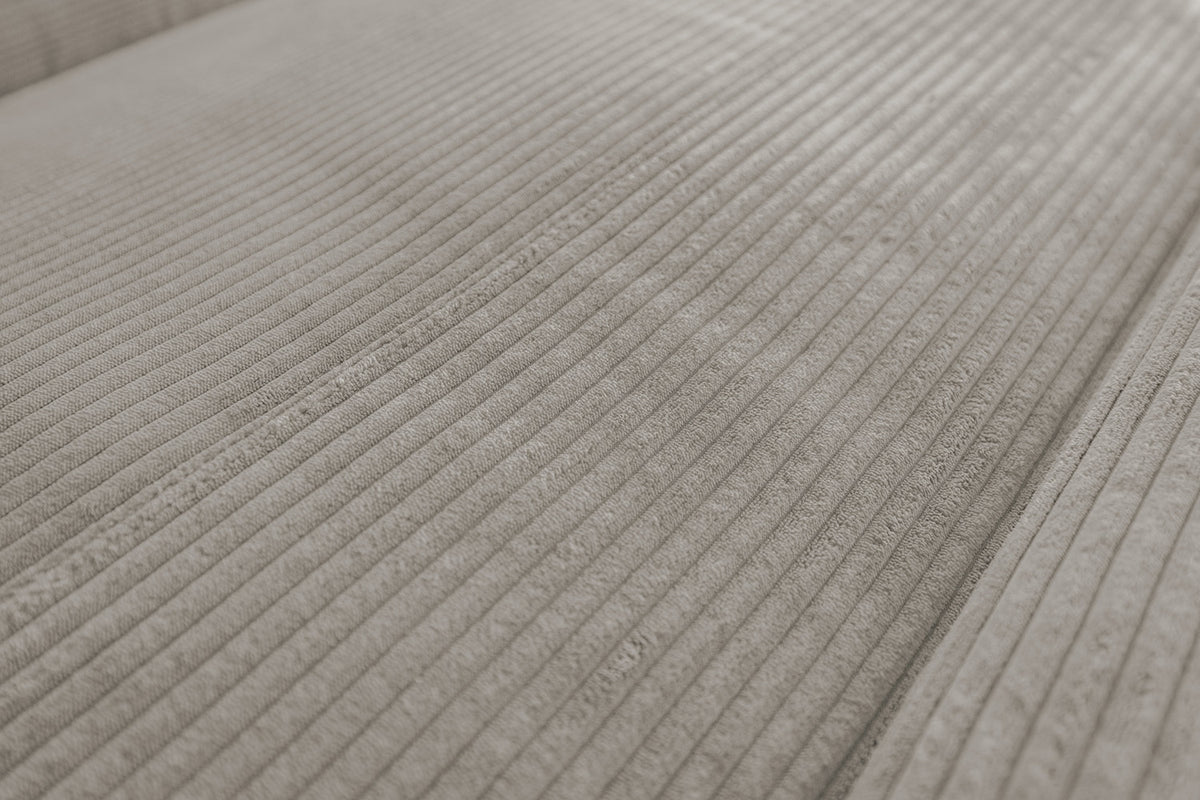 KAWOLA Sofa LAISKA Ecksofa Cord steingrau