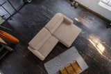 KAWOLA Sofa LAISKA Ecksofa Cord taupe