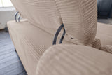 KAWOLA Sofa LAISKA Ecksofa Cord taupe