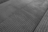 KAWOLA Sofa LAISKA Ecksofa Relaxfunktion teilmotorisch Cord grau