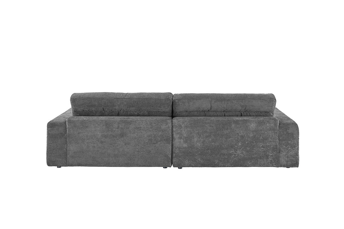 KAWOLA Sofa LANA Ecksofa Cord grau