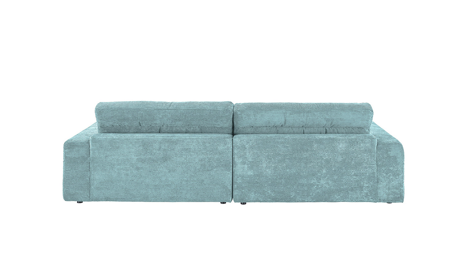 KAWOLA Sofa LANA Ecksofa Cord hellblau