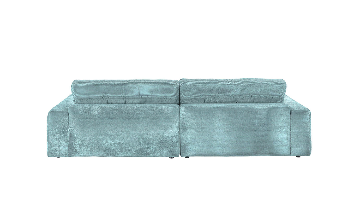 KAWOLA Sofa LANA Ecksofa Cord hellblau