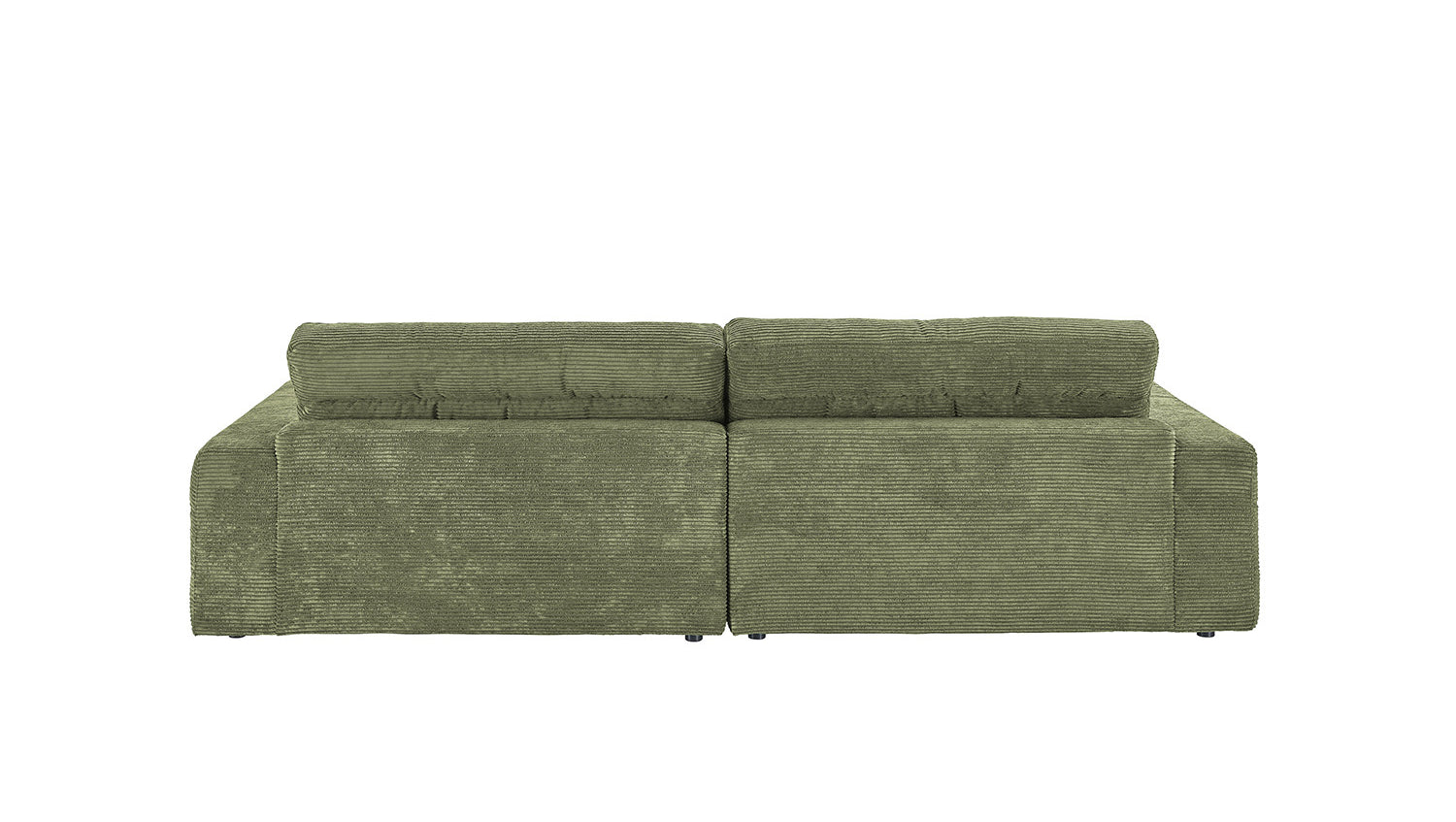 KAWOLA Sofa LANA Ecksofa Cord olivgrün