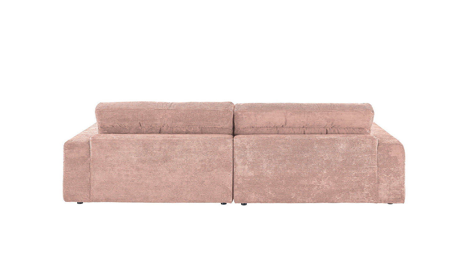 KAWOLA Sofa LANA Ecksofa Cord rosa