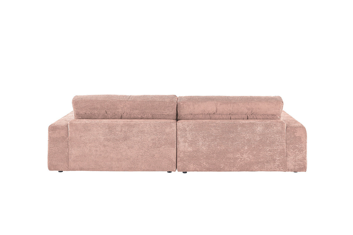 KAWOLA Sofa LANA Ecksofa Cord rosa