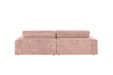 KAWOLA Sofa LANA Ecksofa Cord rosa
