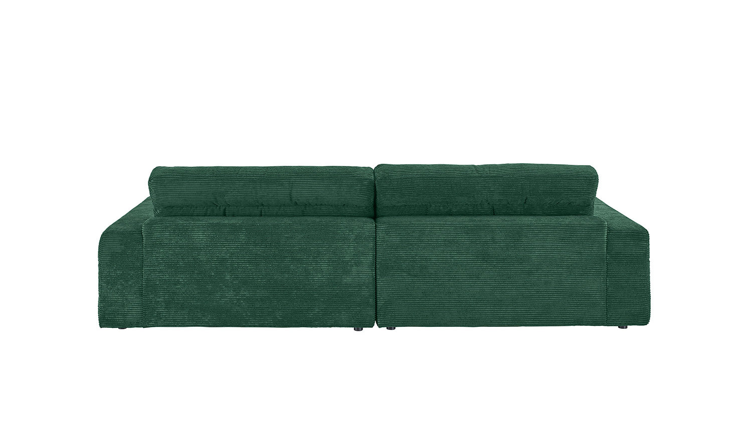 KAWOLA Sofa LANA Ecksofa Cord smaragd