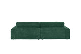 KAWOLA Sofa LANA Ecksofa Cord smaragd