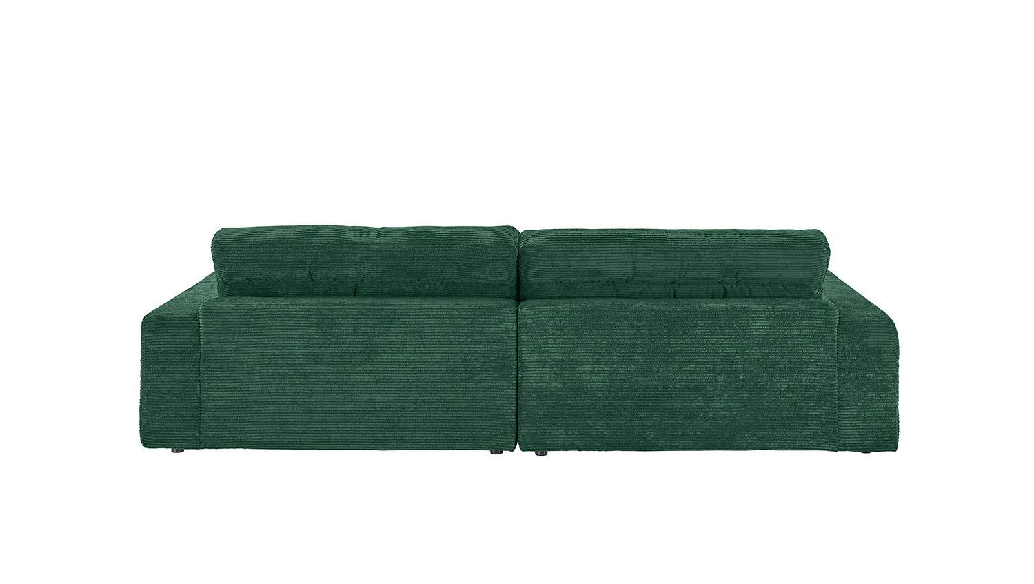 KAWOLA Sofa LANA Ecksofa Cord smaragd