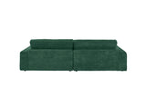 KAWOLA Sofa LANA Ecksofa Cord smaragd