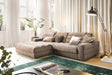 KAWOLA Sofa LANA Ecksofa Cord taupe, Links