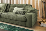 KAWOLA Sofa LANA XL Ecksofa Cord olivgrün