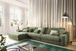 KAWOLA Sofa LANA XL Ecksofa Cord olivgrün, Links