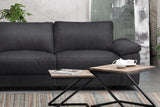 KAWOLA Sofa LOLA Ecksofa Stoff schwarz mit motorischer Relaxfunktion