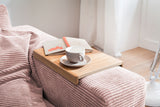 KAWOLA Sofa MADELINE 2-Sitzer Cord rosa