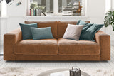 KAWOLA Sofa MADELINE 2-Sitzer Cord rost