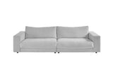 KAWOLA Sofa MADELINE 3-Sitzer Cord hellgrau