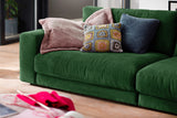 KAWOLA Sofa MADELINE 3-Sitzer Cord smaragd
