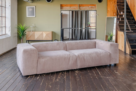 KAWOLA Sofa MIA Modulares Sofa 6-tlg. Cord taupe