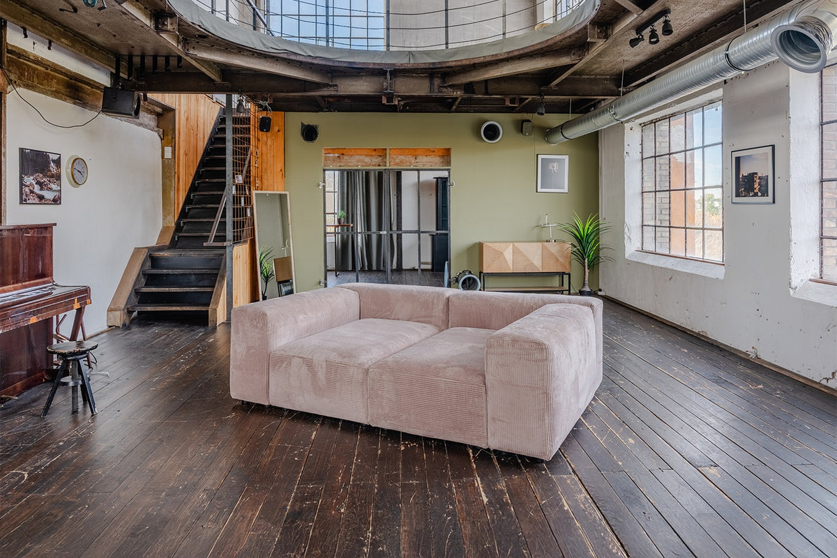 KAWOLA Sofa MIA Modulares Sofa 6-tlg. Cord taupe