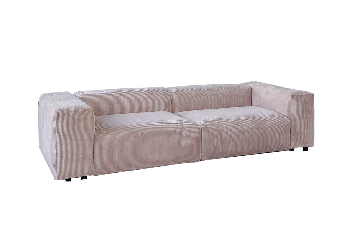 KAWOLA Sofa MIA Modulares Sofa 6-tlg. Cord taupe