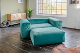 KAWOLA Sofa MIA Modulares Sofa 6-tlg. Velvet grün