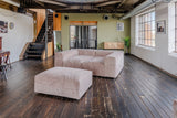 KAWOLA Sofa MIA Modulares Sofa 8-tlg. Cord taupe