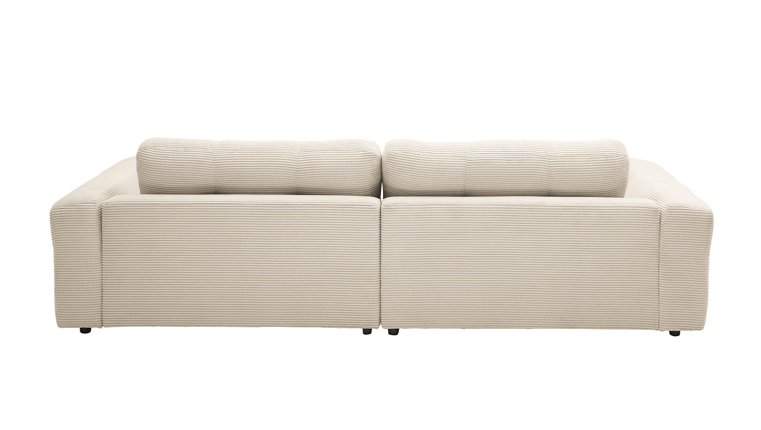 KAWOLA Sofa MIKA Ecksofa Cord cremeweiß