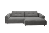 KAWOLA Sofa MIKA Ecksofa Cord grau