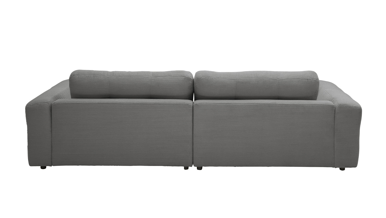 KAWOLA Sofa MIKA Ecksofa Cord grau