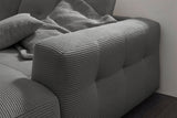 KAWOLA Sofa MIKA Ecksofa Cord grau
