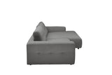 KAWOLA Sofa MIKA Ecksofa Cord grau