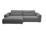 KAWOLA Sofa MIKA Ecksofa Cord grau